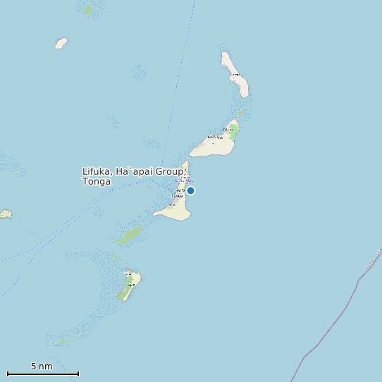 Map of Lifuka, Ha`apai Group, Tonga Tide Prediction Station