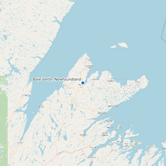 Baie Verte, Newfoundland map