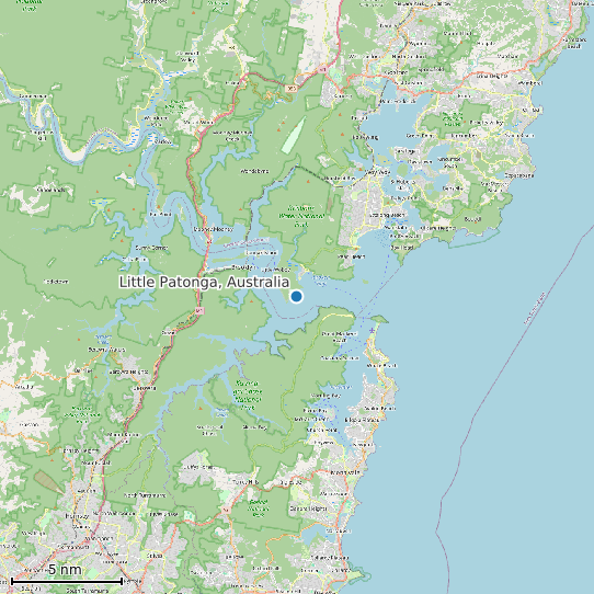 Map of Little Patonga, Australia Tide Prediction Station