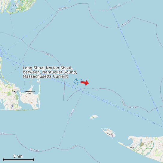 Map of Long Shoal-Norton Shoal, between, Nantucket Sound, Massachusetts Current Prediction Station