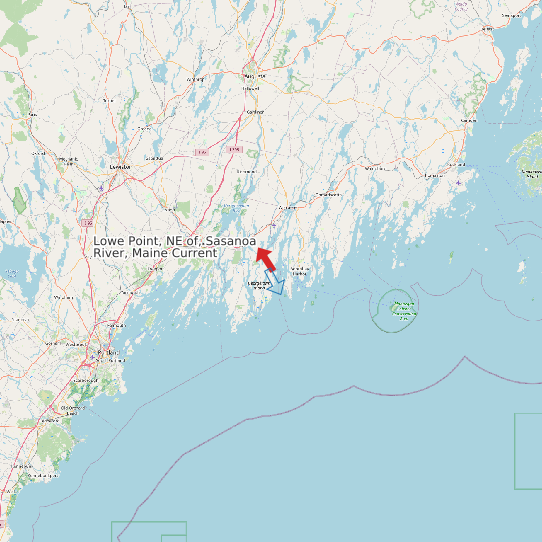 Lowe Point, NE of, Sasanoa River, Maine Current map