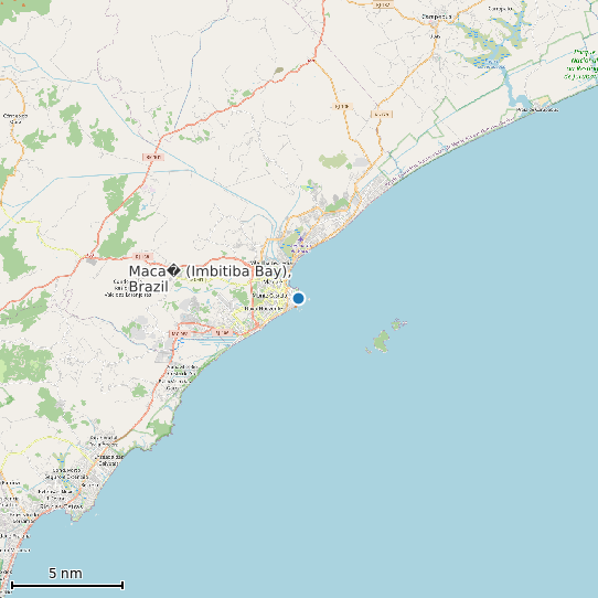 Map of Maca� (Imbitiba Bay), Brazil Tide Prediction Station