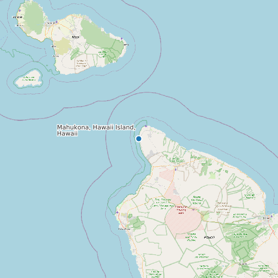Map of Mahukona, Hawaii Island, Hawaii Tide Prediction Station