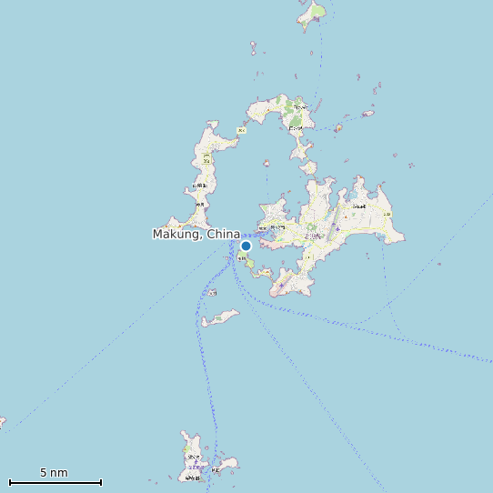 Map of Makung, China Tide Prediction Station