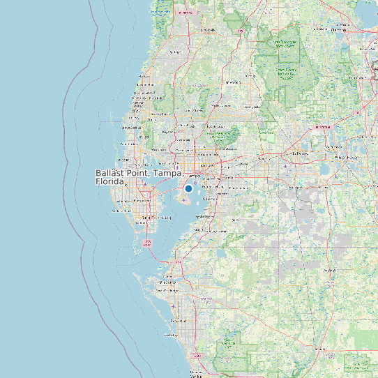 Map of Ballast Point, Tampa, Florida Tide Prediction Station