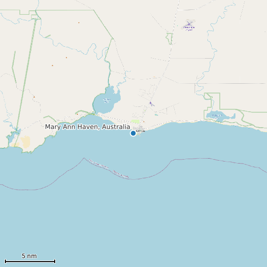 Map of Mary Ann Haven, Australia Tide Prediction Station