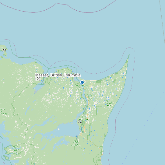 Masset, British Columbia (2) map