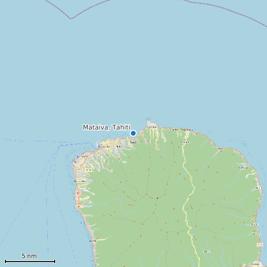 Map of Mataiva, Tahiti Tide Prediction Station