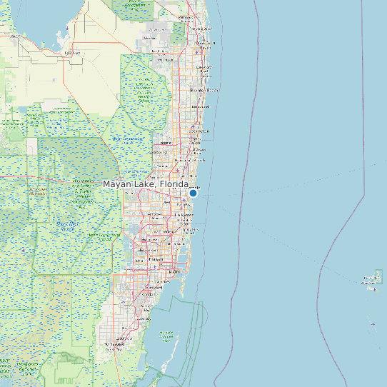 Map of Mayan Lake, Florida Tide Prediction Station