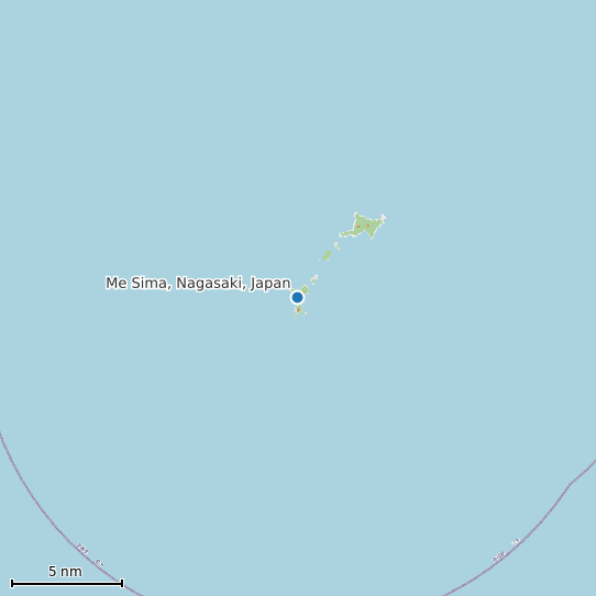 Map of Me Sima, Nagasaki, Japan Tide Prediction Station