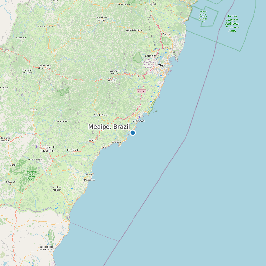 Map of Meaipe, Brazil Tide Prediction Station