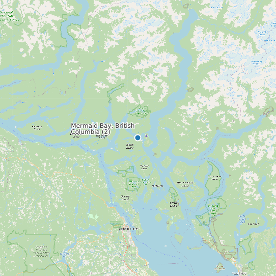 Mermaid Bay, British Columbia (2) map