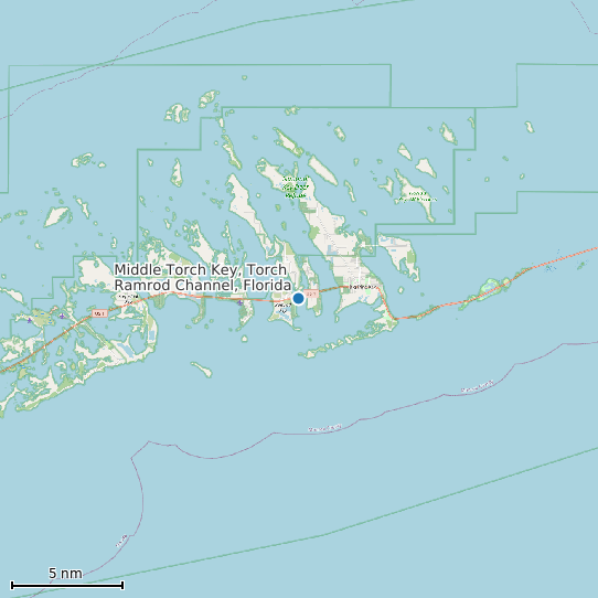 Map of Middle Torch Key, Torch Ramrod Channel, Florida Tide Prediction Station