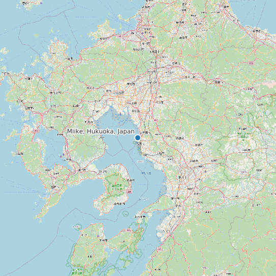 Miike, Hukuoka, Japan map