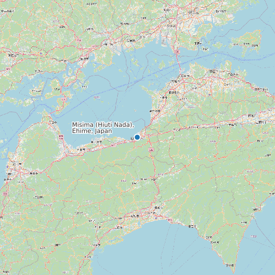 Map of Misima (Hiuti Nada), Ehime, Japan Tide Prediction Station