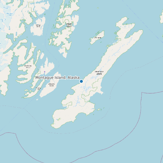 Montague Island, Alaska map