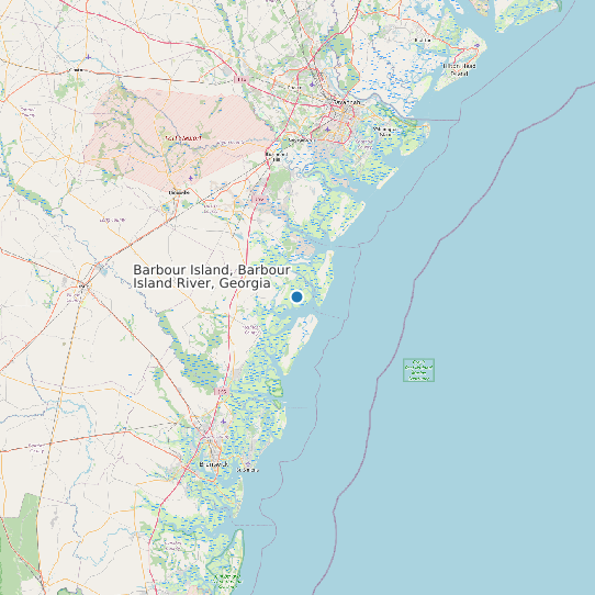 Barbour Island, Barbour Island River, Georgia map