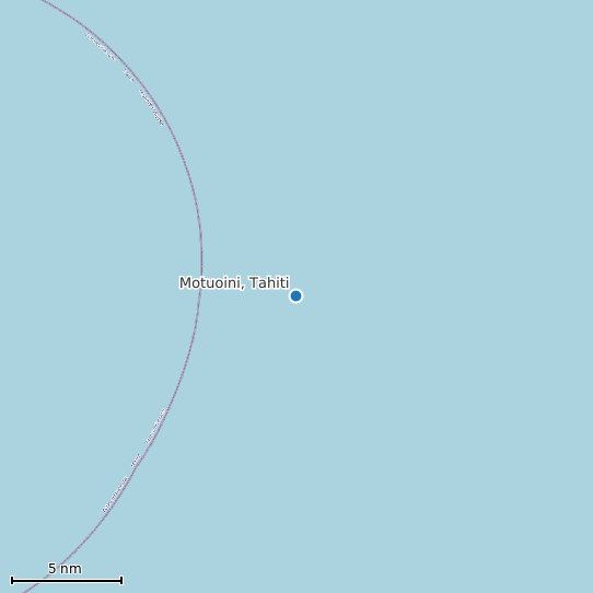 Map of Motuoini, Tahiti Tide Prediction Station