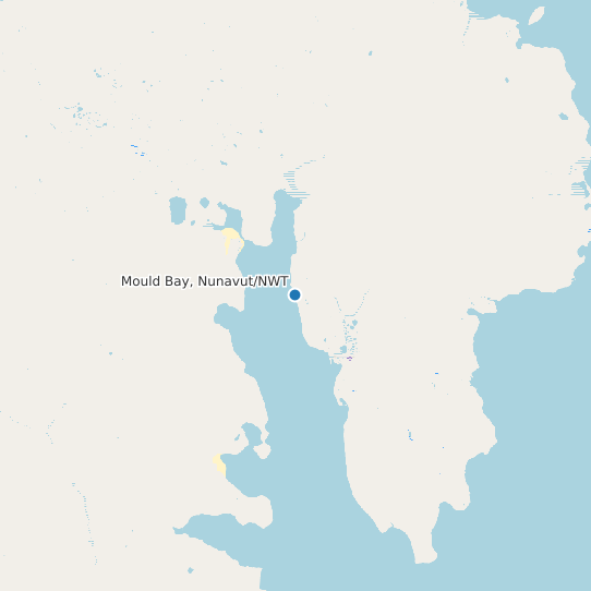 Map of Mould Bay, Nunavut/NWT Tide Prediction Station