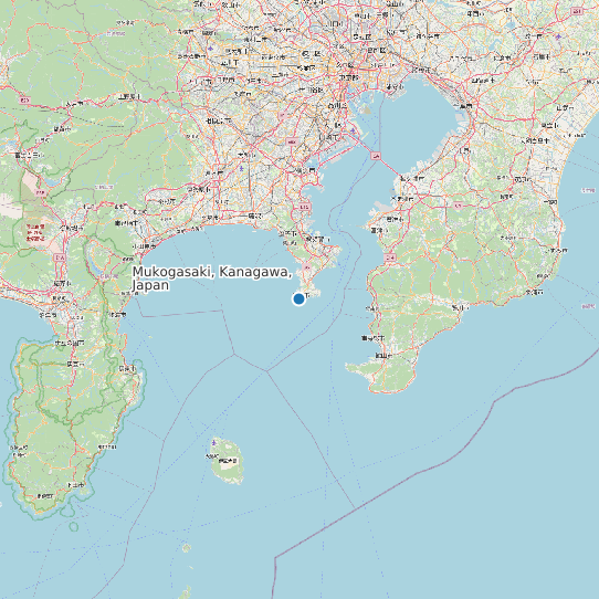 Mukogasaki, Kanagawa, Japan map
