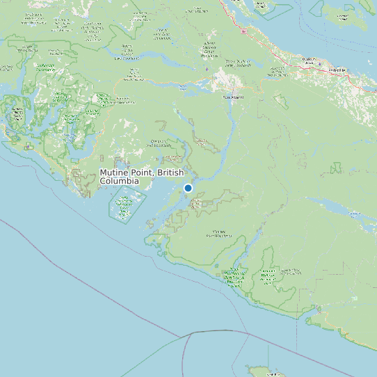 Mutine Point, British Columbia map