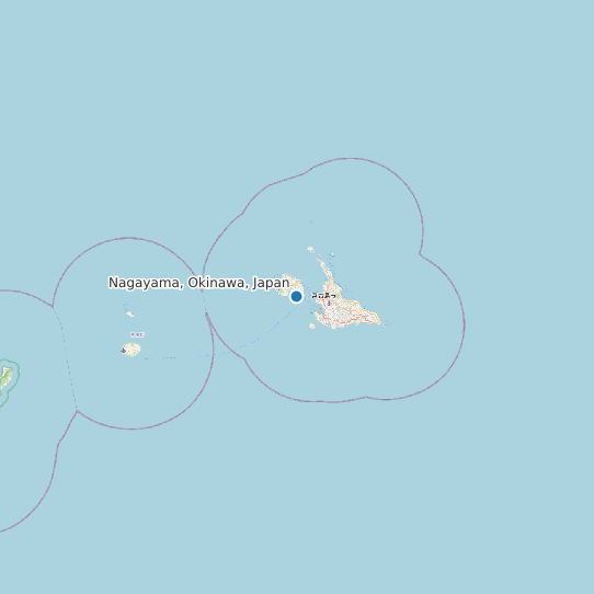 Map of Nagayama, Okinawa, Japan Tide Prediction Station