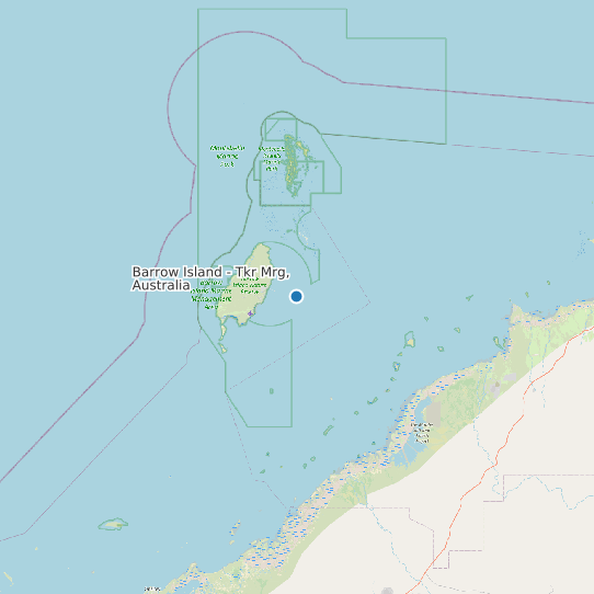 Barrow Island - Tkr Mrg, Australia map