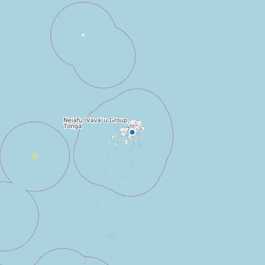 Map of Neiafu, Vava`u Group, Tonga Tide Prediction Station