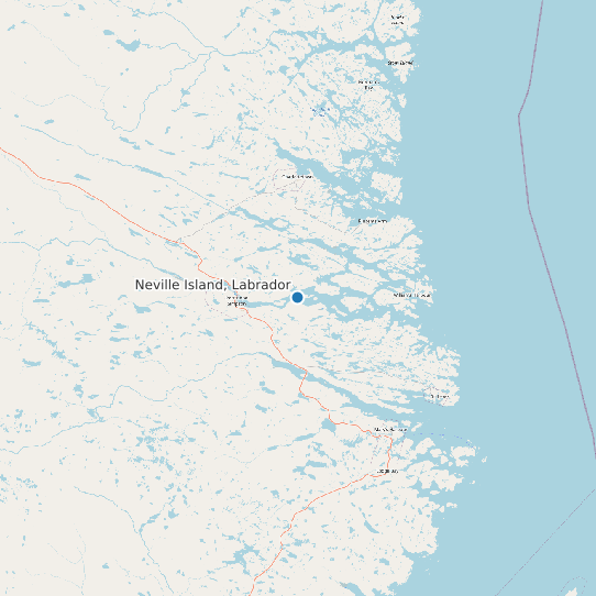 Neville Island, Labrador map