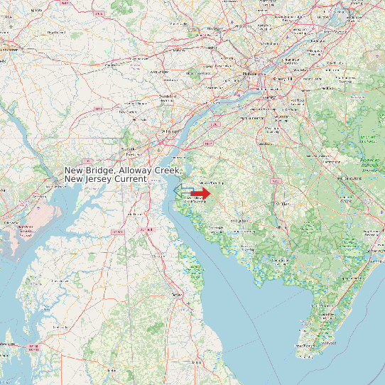 New Bridge, Alloway Creek, New Jersey Current map