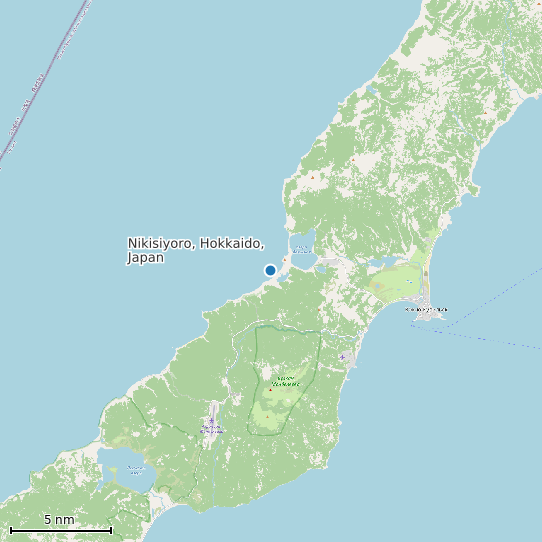 Map of Nikisiyoro, Hokkaido, Japan Tide Prediction Station