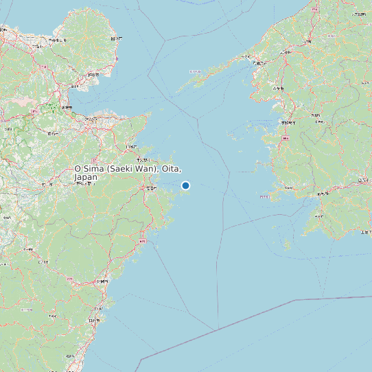 Map of O Sima (Saeki Wan), Oita, Japan Tide Prediction Station