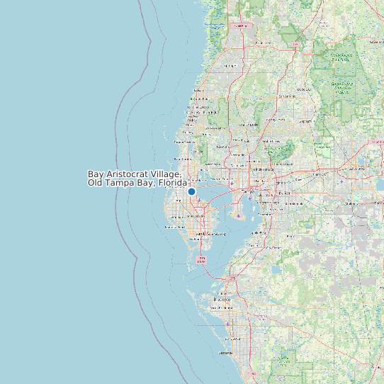 Map of Bay Aristocrat Village, Old Tampa Bay, Florida Tide Prediction Station