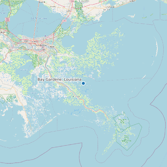 Bay Gardene, Louisiana map
