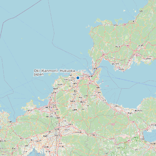 Map of Oki (Kanmon), Hukuoka, Japan Tide Prediction Station
