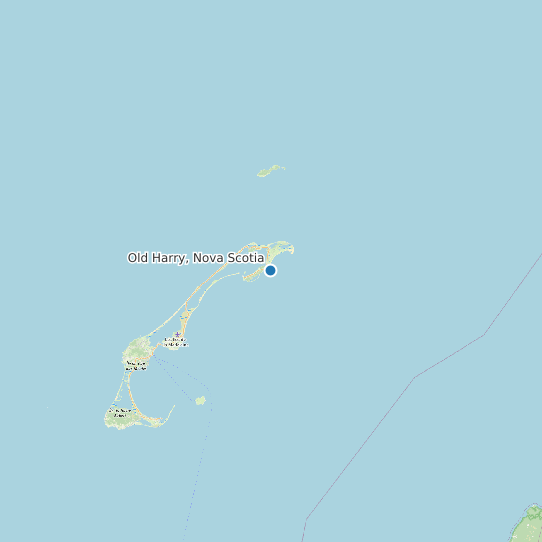 Map of Old Harry, Nova Scotia Tide Prediction Station