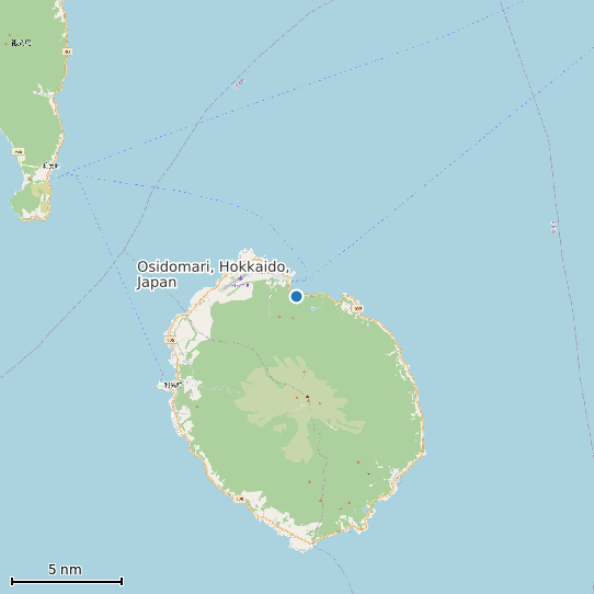 Map of Osidomari, Hokkaido, Japan Tide Prediction Station