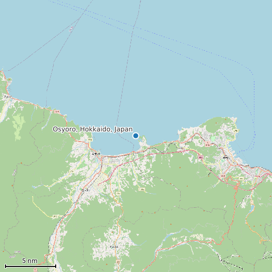 Map of Osyoro, Hokkaido, Japan Tide Prediction Station