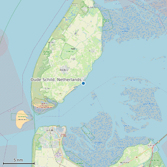Map of Oude Schild, Netherlands Tide Prediction Station