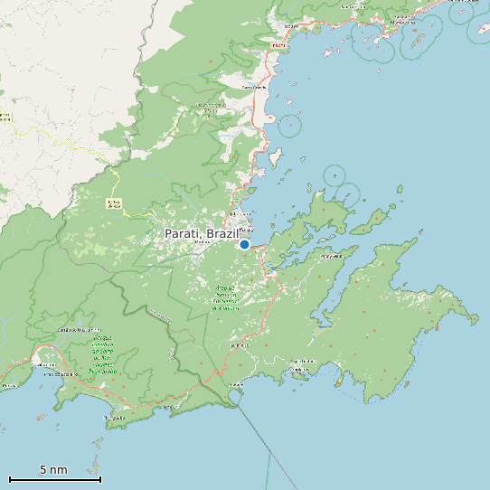Map of Parati, Brazil Tide Prediction Station