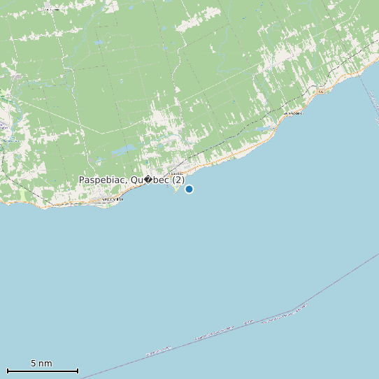 Map of Paspebiac, Qu�bec (2) Tide Prediction Station
