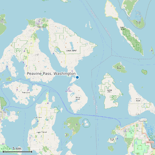 Map of Peavine Pass, Washington Tide Prediction Station