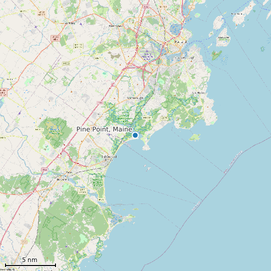 Map of Pine Point, Maine Tide Prediction Station