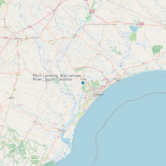 Pitch Landing, Waccamaw River, South Carolina map