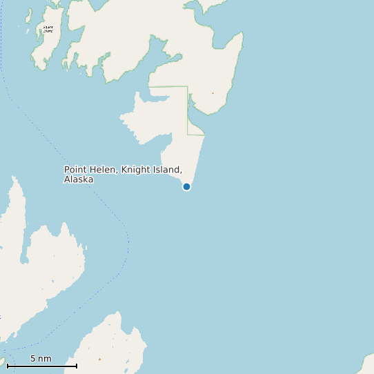 Map of Point Helen, Knight Island, Alaska Tide Prediction Station