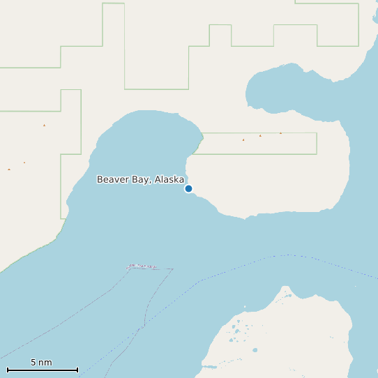Map of Beaver Bay, Alaska Tide Prediction Station