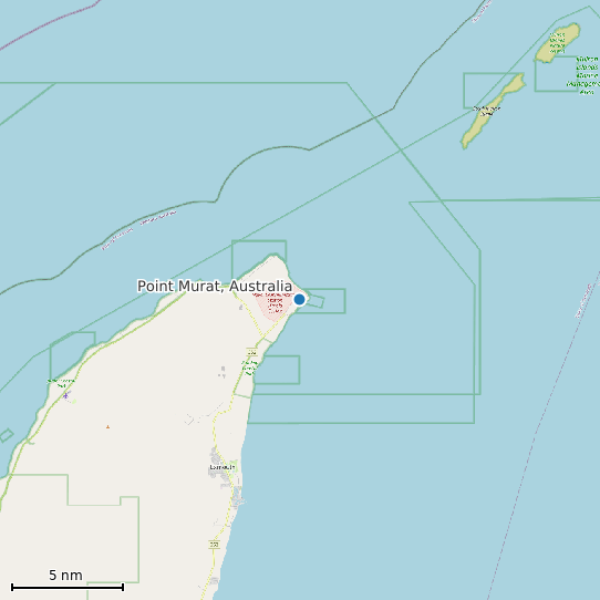 Map of Point Murat, Australia Tide Prediction Station
