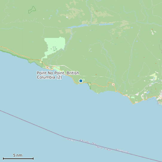 Map of Point No Point, British Columbia (2) Tide Prediction Station