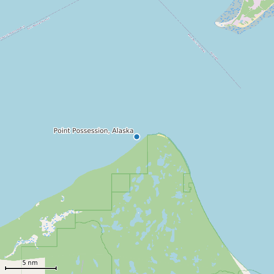 Map of Point Possession, Alaska Tide Prediction Station