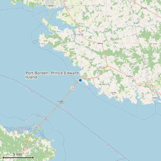 Map of Port Borden, Prince Edward Island Tide Prediction Station